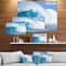 Designart - Blue Ocean Wave - Sea & Shore Photography on wrapped Canvas